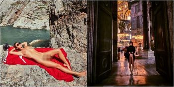 Ayasofya’da Çıplak Poz Verdiği İçin Soruşturma Açılan Belçikalı Manken