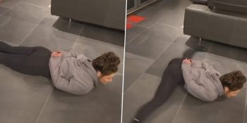 Oldukça Basit Görünse de Kimsenin Yapamadığı Hareketi Yaparak Viral Olan Kadın