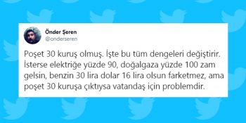 Poşetin Zamlanarak 30 Kuruş Olması Sosyal Medyanın Gündeminde