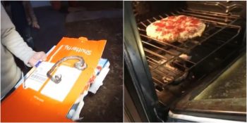 Fırında Pizza Pişirdiklerini Düşünürken Yılan Pişirdiklerini Fark Eden Aile
