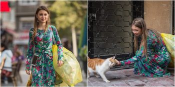 Beyoğlu Sokaklarını Dolaşıp Hayvanlara İyilik Dağıtan Sarı Poşetli Kız