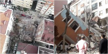 5.7 Büyüklüğündeki İstanbul Depreminde Hasar Gören Bina Yıkıldı