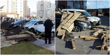 Kayseri’de Şiddetli Fırtına: Çatılar Uçtu Okullar Tatil Edildi