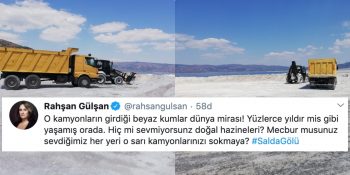 Salda Gölü’nün Talan Edildiği Görüntüler Sosyal Medyanın Gündeminde