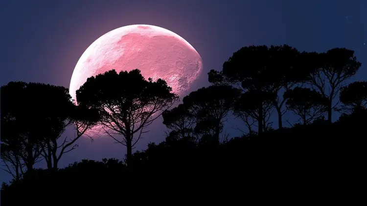 8 nisan süper pembe ay dolunay