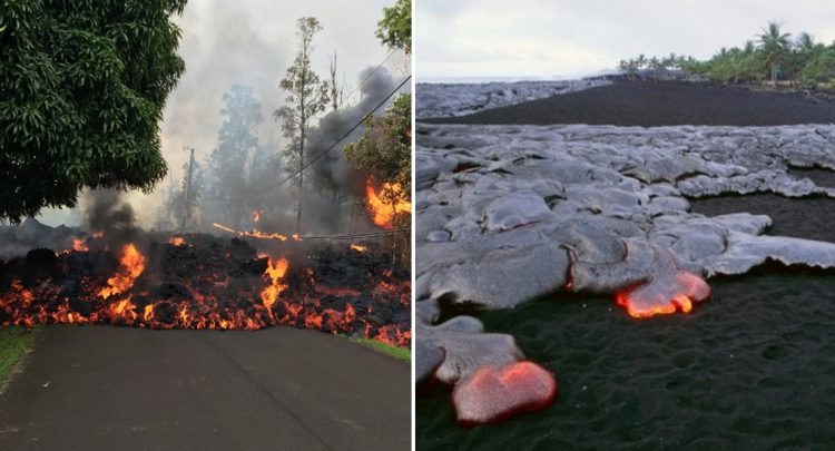 Hawaii'de patlayan yanardağ