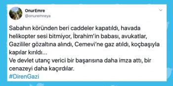 Grup Yorum Üyesi İbrahim Gökçek’in Gazi Mahallesi’ndeki Cenazesinde Yaşananlar Sosyal Medyanın Gündeminde