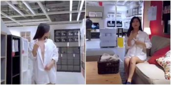 Çin’deki Bir IKEA Mağazasında 2 Dakikalık Mastürbasyon Videosu Çekerek Viral Olan Kadın