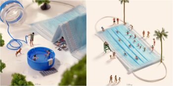 Maske ve Tuvalet Kağıtlarıyla Nefes Kesen Minyatürler Oluşturan Tatsuya Tanaka