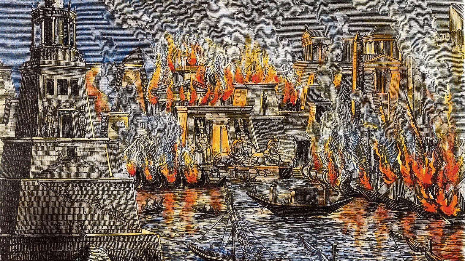 İskenderiye Kütüphanesi’nin yakılması