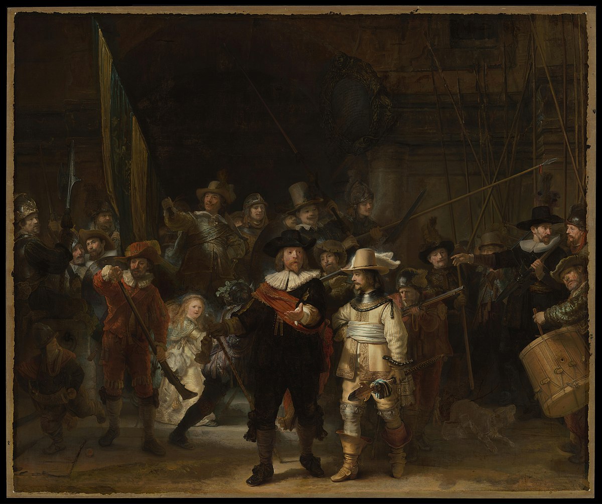 dünyanın en ünlü tabloları listelist The Night Watch gece devriyesi Rembrandt van Rijn