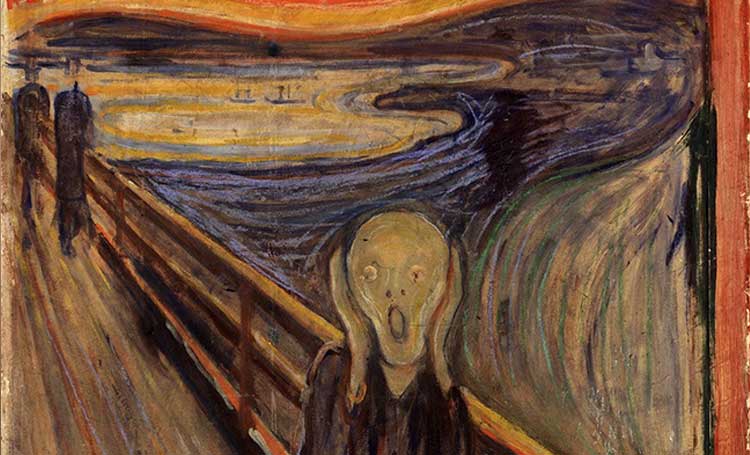 dünyanın en ünlü tabloları listelist edward munch the scream çığlık tablosu