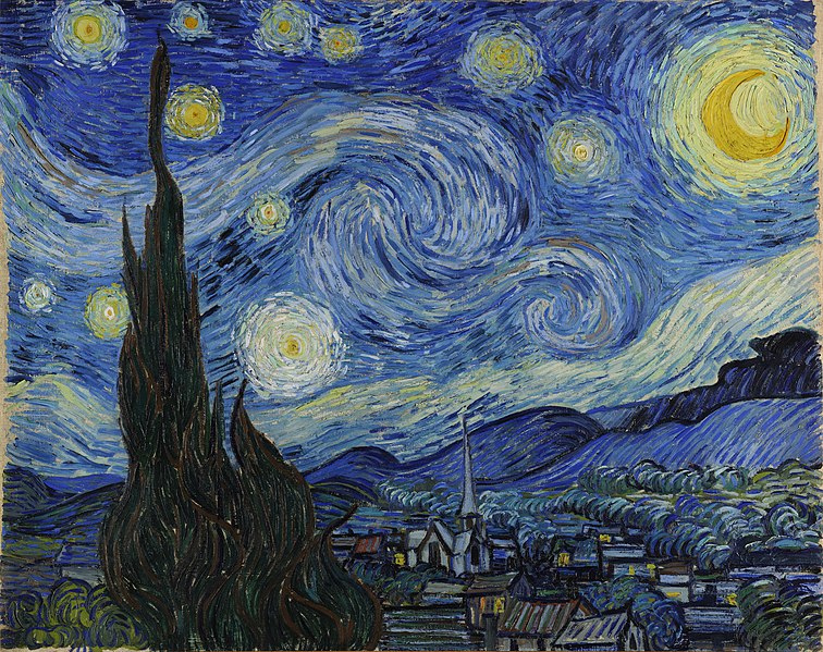 The Starry Night yıldızlı gece vincent van gogh dünyanın en ünlü tabloları listelist