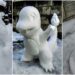 Pokemon Karakterlerinden Robotlara: Birbirinden Güzel Kardan Heykeller Yapan Japon Sanatçının 30 Çalışması