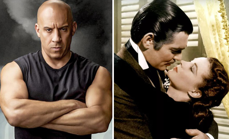 Vin Diesel Gone with the Wind ünlülerin favori filmleri listelist
