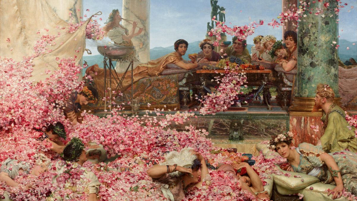 tarihin en zarif idamı Elagabalusun Gülleri Lawrence Alma Tadema Elagabalus roma imparatoru listelist