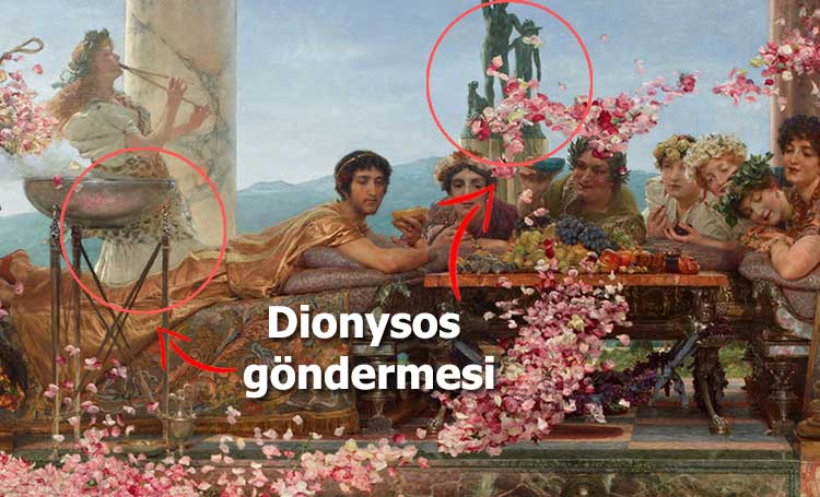 tarihin en zarif idamı Elagabalusun Gülleri Lawrence Alma Tadema Elagabalus roma imparatoru soylular listelist
