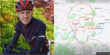 “Pedallı Picasso”: Farkındalık Yaratmak İçin Geçtiği Rotalarla Figürler Oluşturan Anthony Hoyte