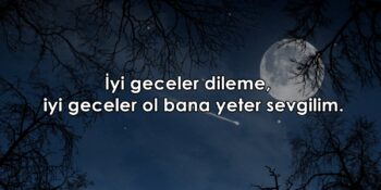 İyi geceler mesajı