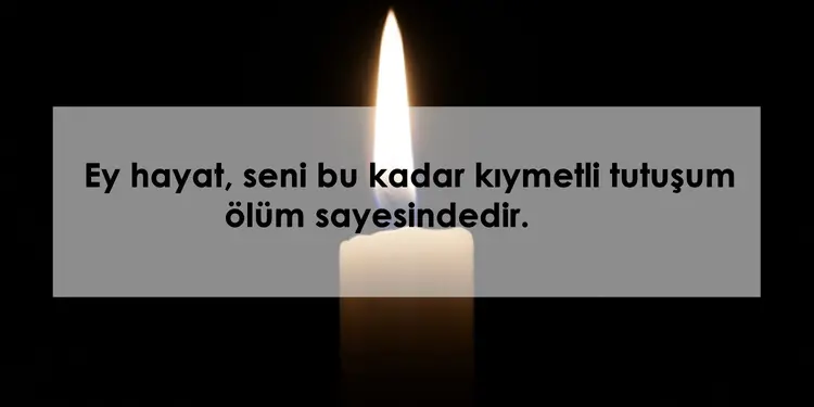 Ölümle ilgili sözler
