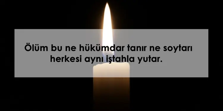 Ölümle ilgili sözler