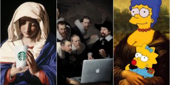 Klasik Tablolara Yaratıcı Dokunuşlarla Renk Katan Grafik Tasarımcı Nizar Aknni’den 21 Eğlenceli Çalışma