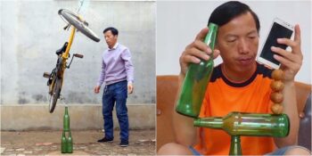 Gündelik Eşyalarla Fizik Kurallarına Meydan Okuyan Denge Sanatçısı: Wang Yekun