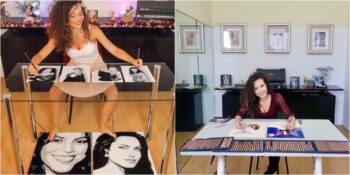 Aynı Anda Hem Elleri Hem De Ayaklarıyla Resim Yapan Sıra Dışı Bir Sanatçı: Rajacenna van Dam