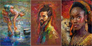 Geleneksel Afrika Evlerinden İlham Alarak Muhteşem Mozaik Tablolar Yapan Sanatçı: Charis Tsevis