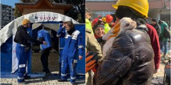 HAYTAP ve Gönüllüler Devrede: Enkazdan Çıkarılan Hayvanlara Sahra Çadırı Kuruldu