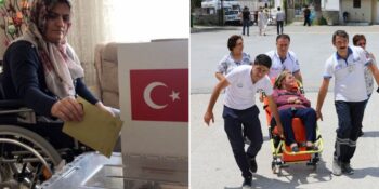 Evden Çıkamayan Vatandaşlar Seyyar Sandıkta, Hastalar Ambulansla Taşınarak Oy Kullandı