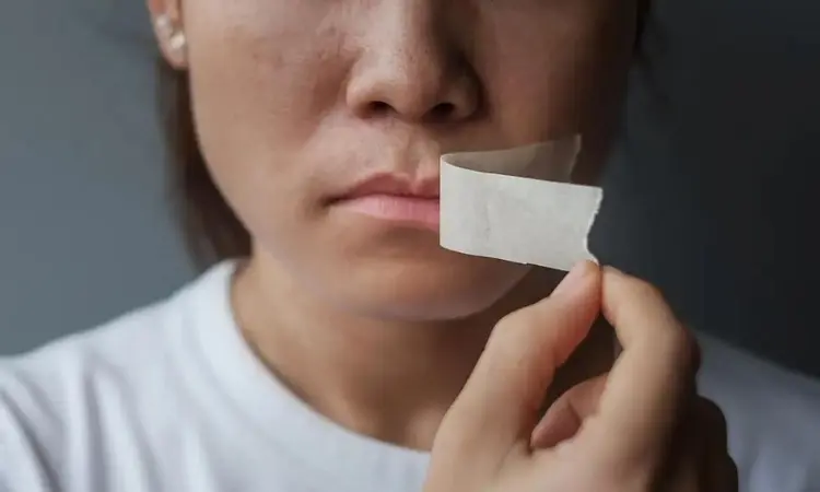 Mouth taping