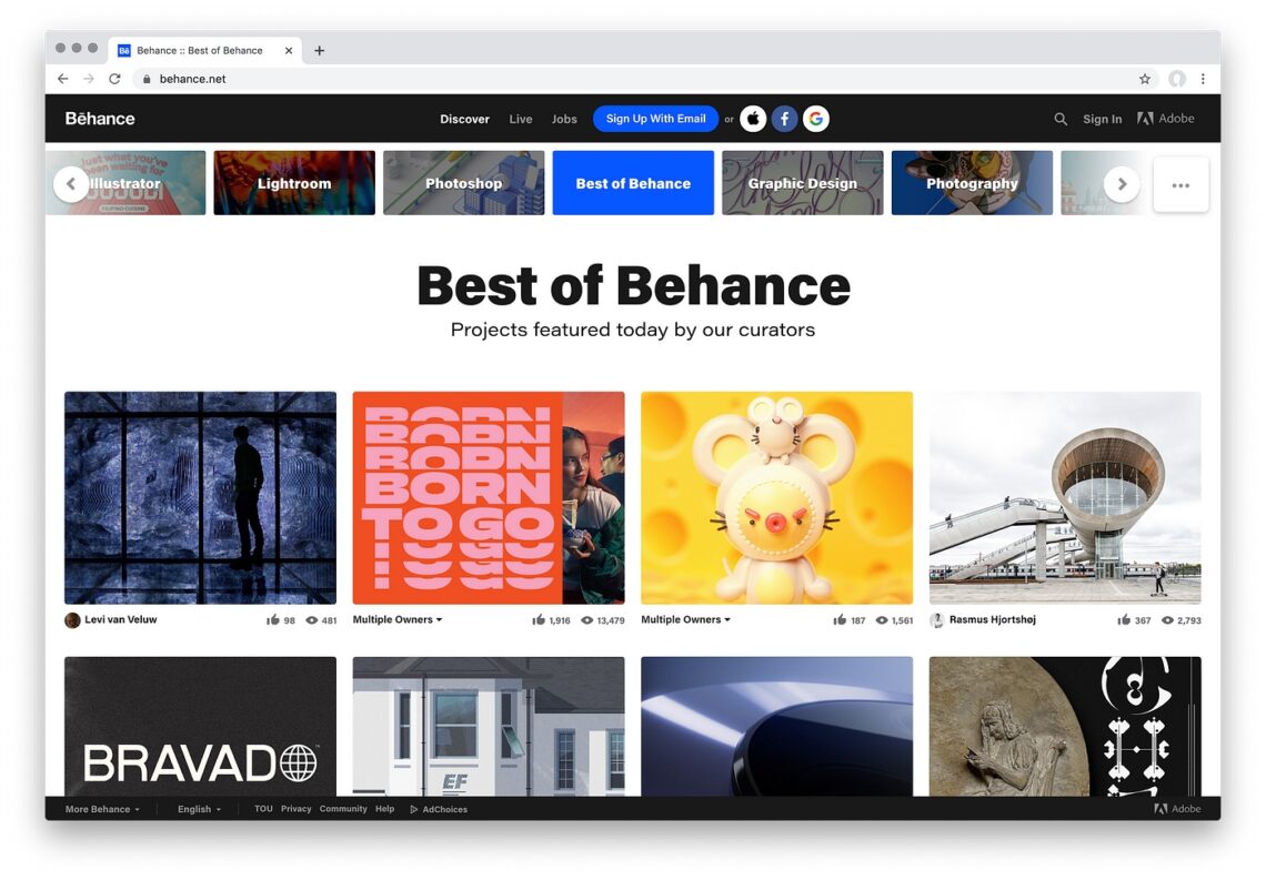 behance url değiştirme