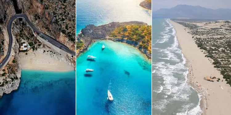 Kaş plajları ve koyları