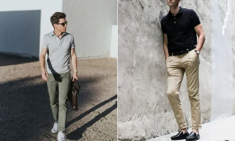 polo yaka tişört ile kombin önerileri