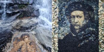 Justin Bateman: Çakıl Taşları Kullanarak Muhteşem Portreler Yapan Sanatçı