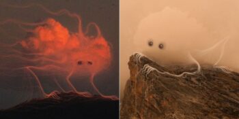 İllüstrasyonlarıyla Bulutları Fantastik Canlılara Dönüştüren İspanyol Sanatçı