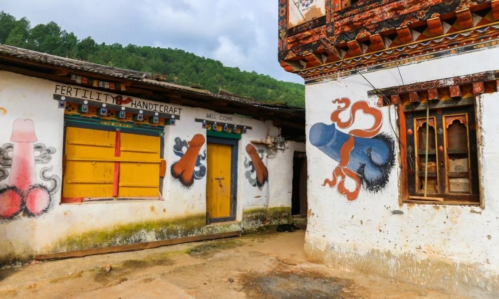 neden Bhutan’ın duvarlarında penis resimleri var
