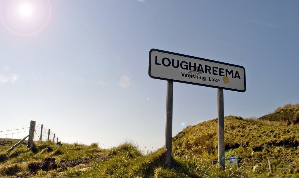 Loughareema kaybolan göl